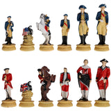 WE Games American Revolutionary War Chess Pieces, 3.5 inch king - American Chess Equipment