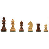 WE Games Classic Staunton Chess Pieces - Weighted with 3 in. King