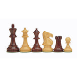 WE Games Weighted English Staunton Chess Set, Walnut Sycamore Board 19.75 in., 3.5 in. King - American Chess Equipment