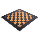 WE Games Deluxe Black & Olive Wood Chess Board – Handmade in Spain, 22 in. - American Chess Equipment
