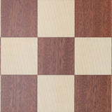 WE Games Mahogany Stained Wooden Chess Board, Algebraic Notation,19.75 in. - American Chess Equipment