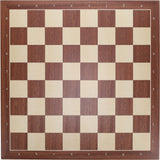 WE Games Mahogany Stained Wooden Chess Board, Algebraic Notation,19.75 in. - American Chess Equipment