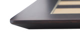 Bobby Fischer Ultimate Chess Set - Luxury Black Stained Pieces with Wenge Wood Board w/ Beveled Edge, 21 inch