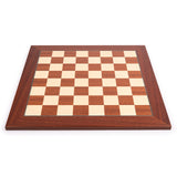 Deluxe Mahogany Wood Chess Board – Handmade in Spain, 22 in. - American Chess Equipment