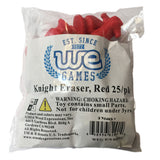 WE Games Chess Knight Erasers (Pack of 25) - Assorted Colors