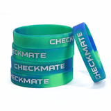 WE Games Silicone Checkmate Wristbands - Bulk Pack of 25 Assorted Colors