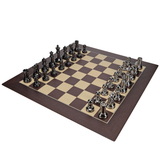 Bobby Fischer Metal Ultimate Chess Set, Wood Board 21.75 in., 3.6 in. King