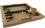 3-in-1 Camphor Wood Chess, Checkers and Backgammon Game Set with a Folding Board and Handle for Easy Travel