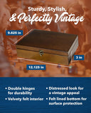 WE Games Old World Wooden Treasure Box with Brass Latch
