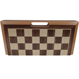 WE Games Folding Wood Travel Chess Set - 16 in. Board, 3 in. King