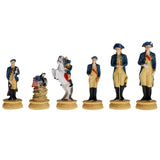 WE Games American Revolutionary War Chess Pieces, 3.5 inch king - American Chess Equipment