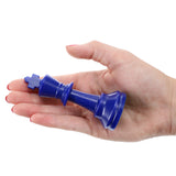 WE Games Color Bright Plastic Staunton Tournament Chess Pieces with 3.75 in. King - Half Chess Set of Chess Pieces Only, Blue - American Chess Equipment