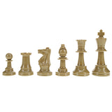 WE Games Color Bright Plastic Staunton Tournament Chess Pieces with 3.75 in. King - Half Chess Set of Chess Pieces Only, Gold - American Chess Equipment