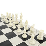 WE Games Color Bright Plastic Staunton Tournament Chess Pieces with 3.75 in. King - Half Chess Set of Chess Pieces Only, White - American Chess Equipment