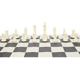 WE Games Color Bright Plastic Staunton Tournament Chess Pieces with 3.75 in. King - Half Chess Set of Chess Pieces Only, White - American Chess Equipment