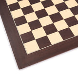 WE Games Deluxe Wenge Wood Chessboard with Storage Box - Handmade in Spain, 20 in. - American Chess Equipment