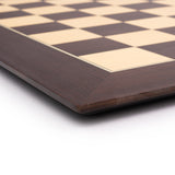 WE Games Deluxe Wenge Wood Chessboard with Storage Box - Handmade in Spain, 20 in. - American Chess Equipment