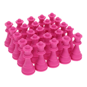 Chess Queen Erasers - Bulk Party Pack of 25 - Chess Club prizes and Party Favors - by WE Games