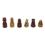 Medieval Chessmen – Brown & Ivory with 2.5 in. King - American Chess Equipment