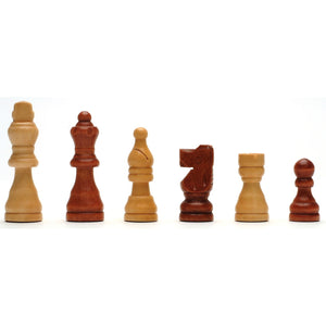 French Staunton Wood Chessmen with 2.5 inch King - American Chess Equipment