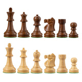 Bobby Fischer Ultimate Chess Pieces - Sheesham/Boxwood - 3.70" King - In Stock!