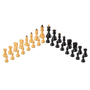 Zagreb Chess Pieces - Ebonized/Boxwood - 3.75" King - In Stock!
