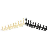 Best Value Staunton tournament chess pieces - black and cream plastic chessmen with 3.75 inch king - American Chess Equipment