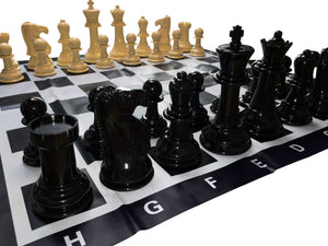 WE Games Garden Chess Set – Large 8 inch King, 35.5 inch Board - American Chess Equipment