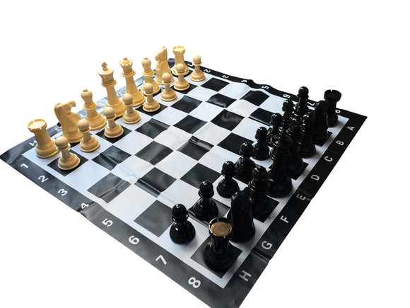 WE Games Garden Chess Set – Large 8 inch King, 35.5 inch Board - American Chess Equipment