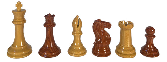 Wood Grain Spruce-Tek Chess Pieces with 4 1/8