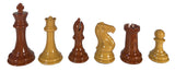 Wood Grain Spruce-Tek Chess Pieces with 4 1/8" King