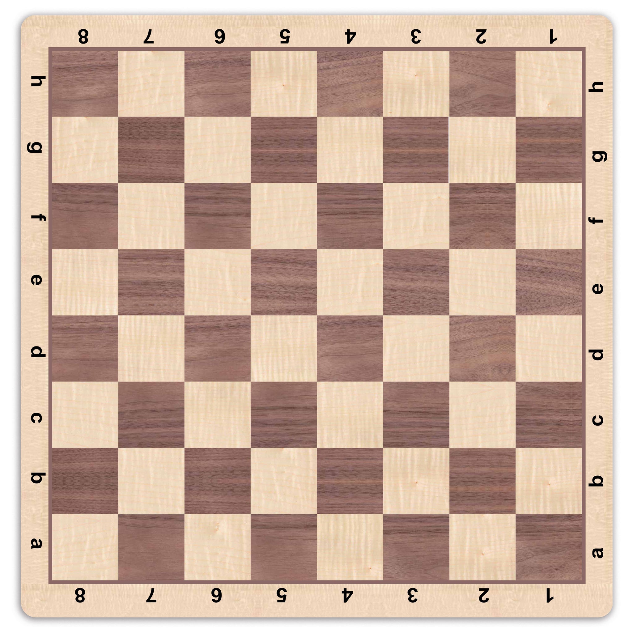 Mousepad Woodgrain Floppy Chess Board - Made in USA