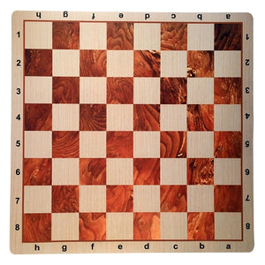 WE Games Wenge with Rosewood & Light Wood Mousepad Chessboard, 20 inches –  made in USA