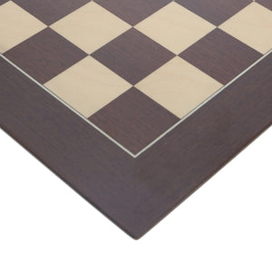 Deluxe Wenge and Sycamore Wooden Chess Board – 21.625 inches