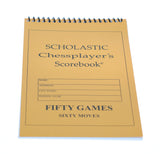 WE Games Scholastic Chess Scorebook -50 games 60 moves
