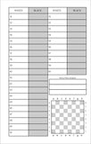 WE Games Hardcover Chess Scholastic Scorebook – Matte Black - American Chess Equipment