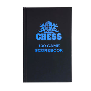WE Games Hardcover Chess Scholastic Scorebook – Matte Black