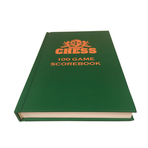 WE Games Hardcover Chess Scholastic Scorebook – Dark Green - American Chess Equipment