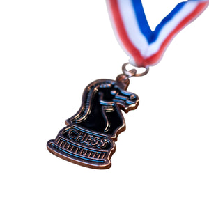 Knight Chess Medal - Available in Gold, Silver, & Bronze - American Chess Equipment