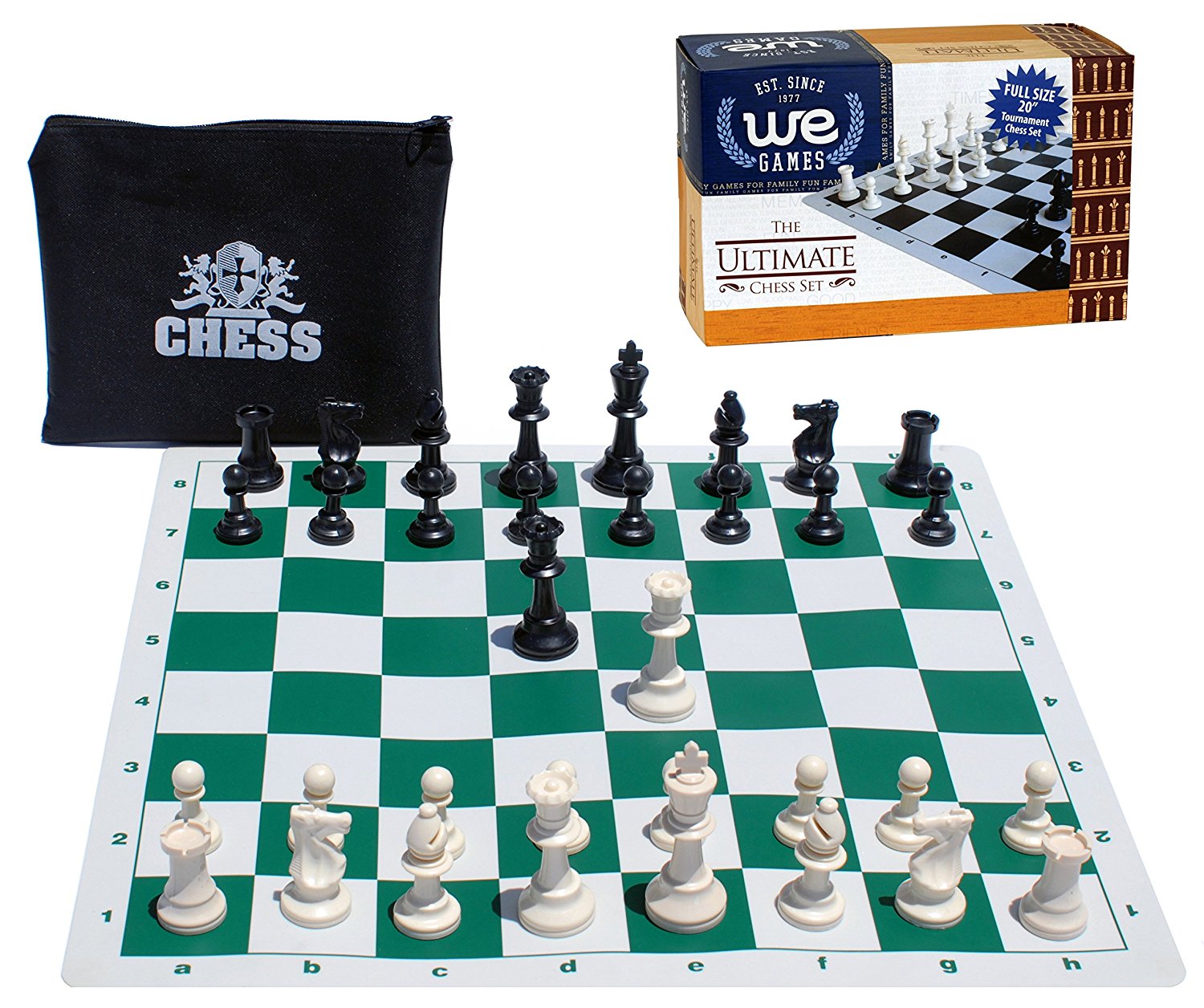 World Championship Chess Pieces Set 3.75 Official FIDE Approved