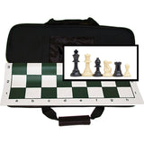 WE Games Tournament Chess Set with Canvas Bag - 3 3/4" King - Double Weighted Chessmen - American Chess Equipment