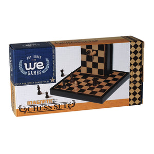 WE Games Travel Wood Magnetic Chess Set – 8 Inch - American Chess Equipment