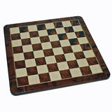 Egyptian Chess Set – Pewter Pieces & Walnut Root Board 16 in. - American Chess Equipment