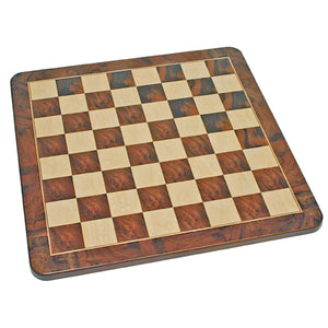 Basketball Chess Set – Handpainted Pieces & Walnut Root Board 19 in. - American Chess Equipment