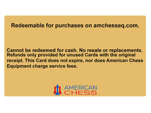 American Chess Equipment Gift Card