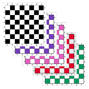 Customized Mousepad Tournament Chess Board in Assorted Colors, 20 inches - Made in the USA - American Chess Equipment