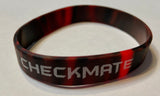 Silicone Checkmate Wristbands - 25 Pack - Assorted Colors Available - American Chess Equipment