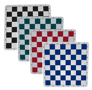 100% Silicone Tournament Chess Mat in Assorted Colors - 20 Inch Board.