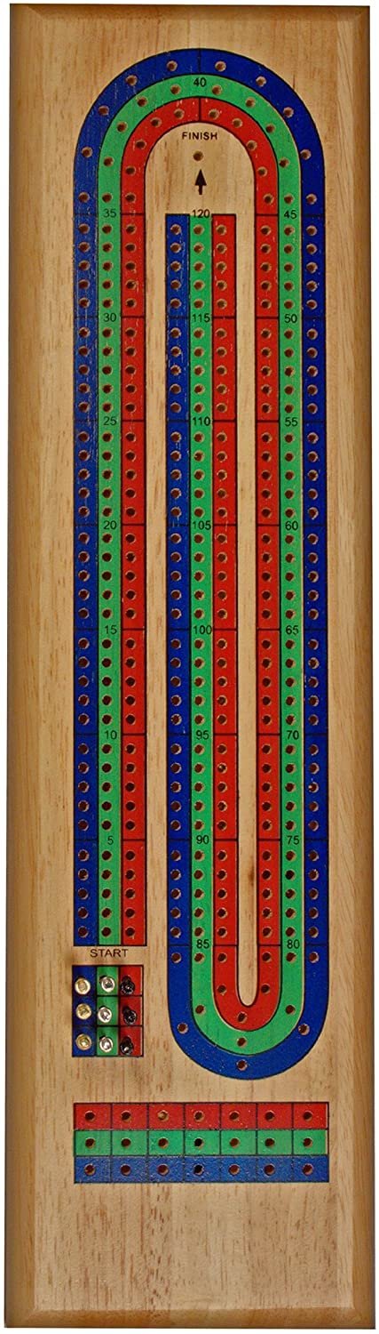 thumbnail image 2 of WE Games 3 Player Wooden Cribbage Board Set With Storage, Black Stained 2 of 12