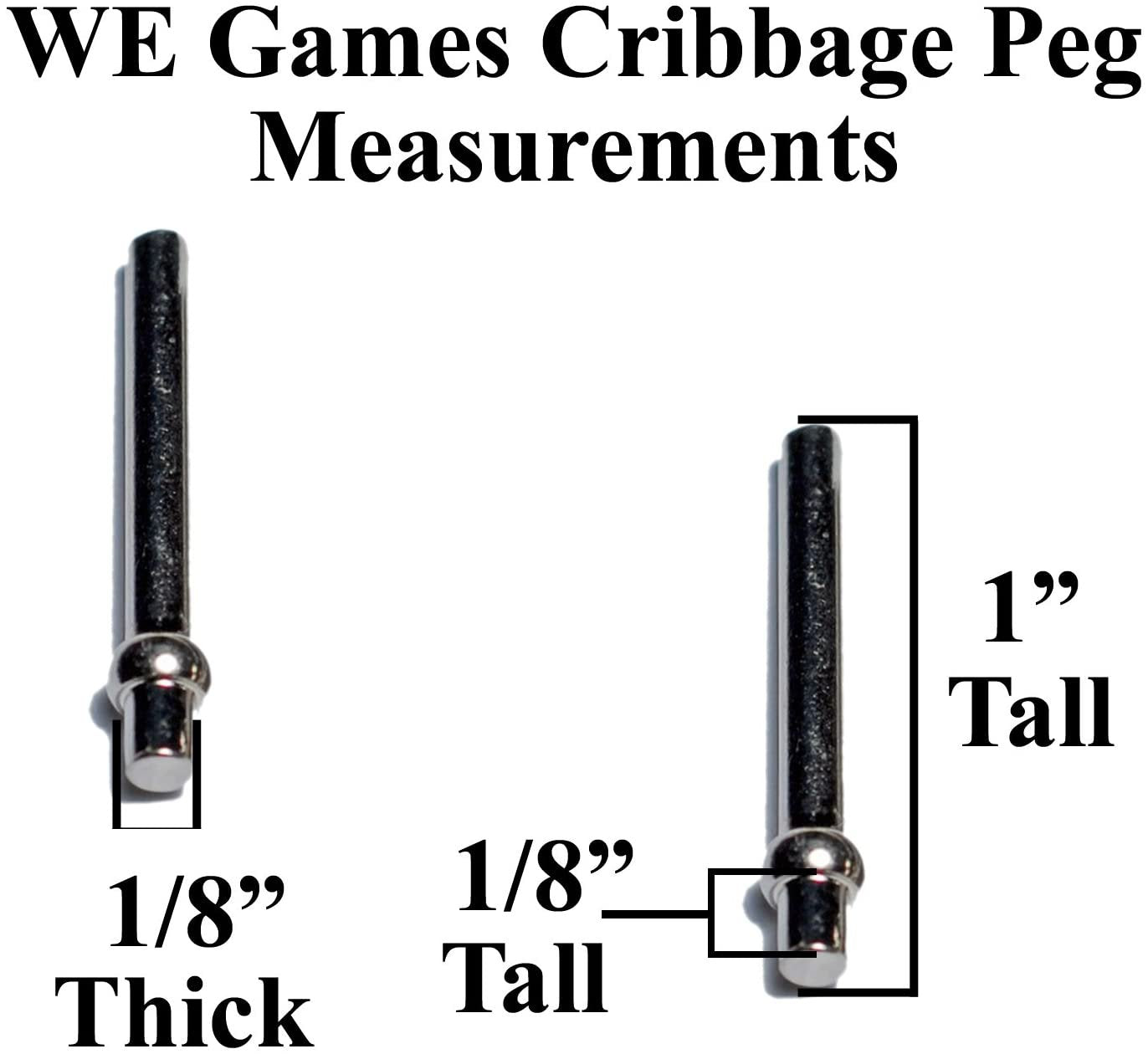 Metal Cribbage Pegs - Mixed Sizes